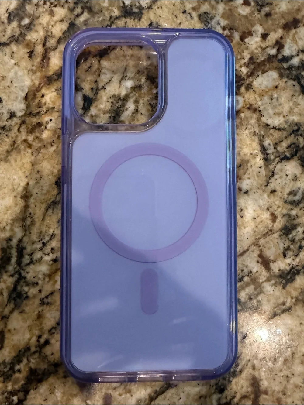 Purple MagSafe-Compatible Phone Case - iPhone 15 Pro Max